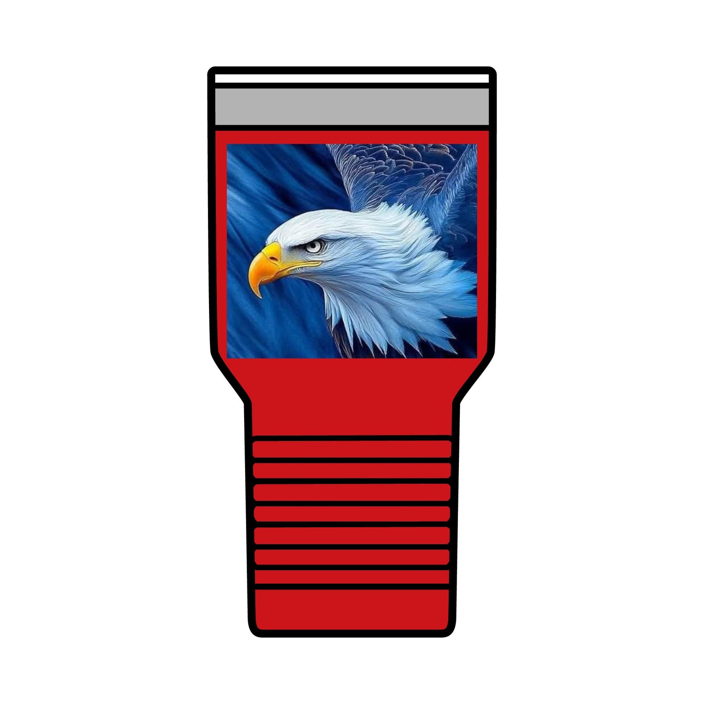 Eagle Insulated Tumbler, 30oz - Perfect for Outdoors, Camping, Gift for Nature Lovers, Travel Mug, Wildlife Enthusiasts