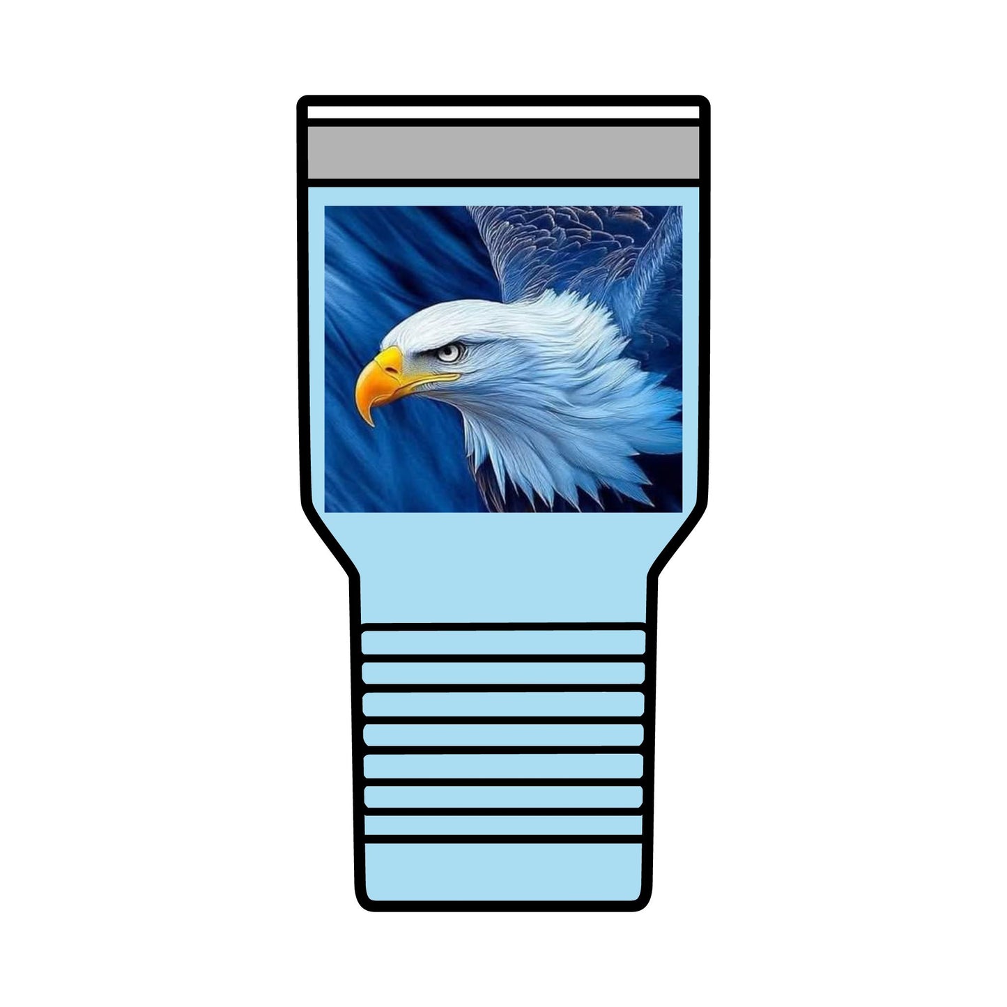 Eagle Insulated Tumbler, 30oz - Perfect for Outdoors, Camping, Gift for Nature Lovers, Travel Mug, Wildlife Enthusiasts