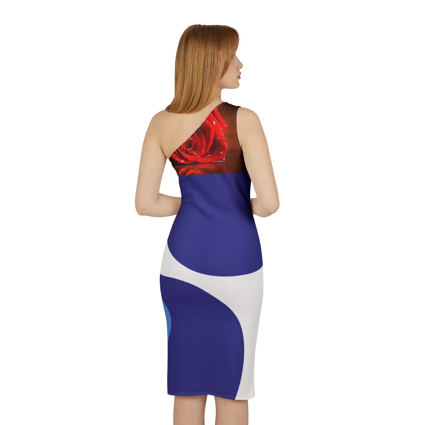 Elegant Floral One-Shoulder Dress | Perfect for Parties & Special Occasions