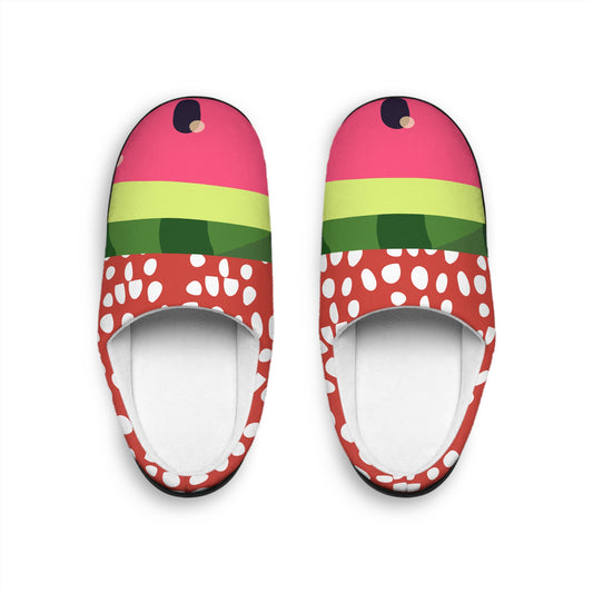 Cozy Red Dotted Women&#039;s Indoor Slippers - Perfect for Relaxation and Home Comfort