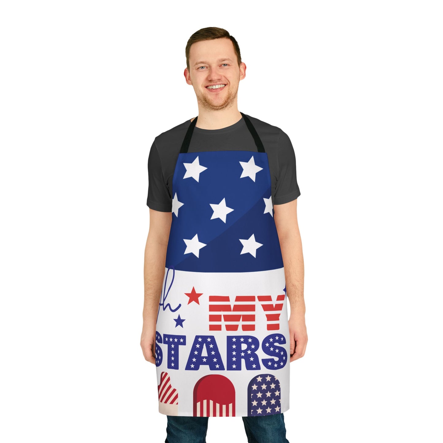 Stars & Stripes Apron - Patriotic Cooking Gear, Chef Gift, BBQ Accessory, Holiday Gatherings, USA Celebrations