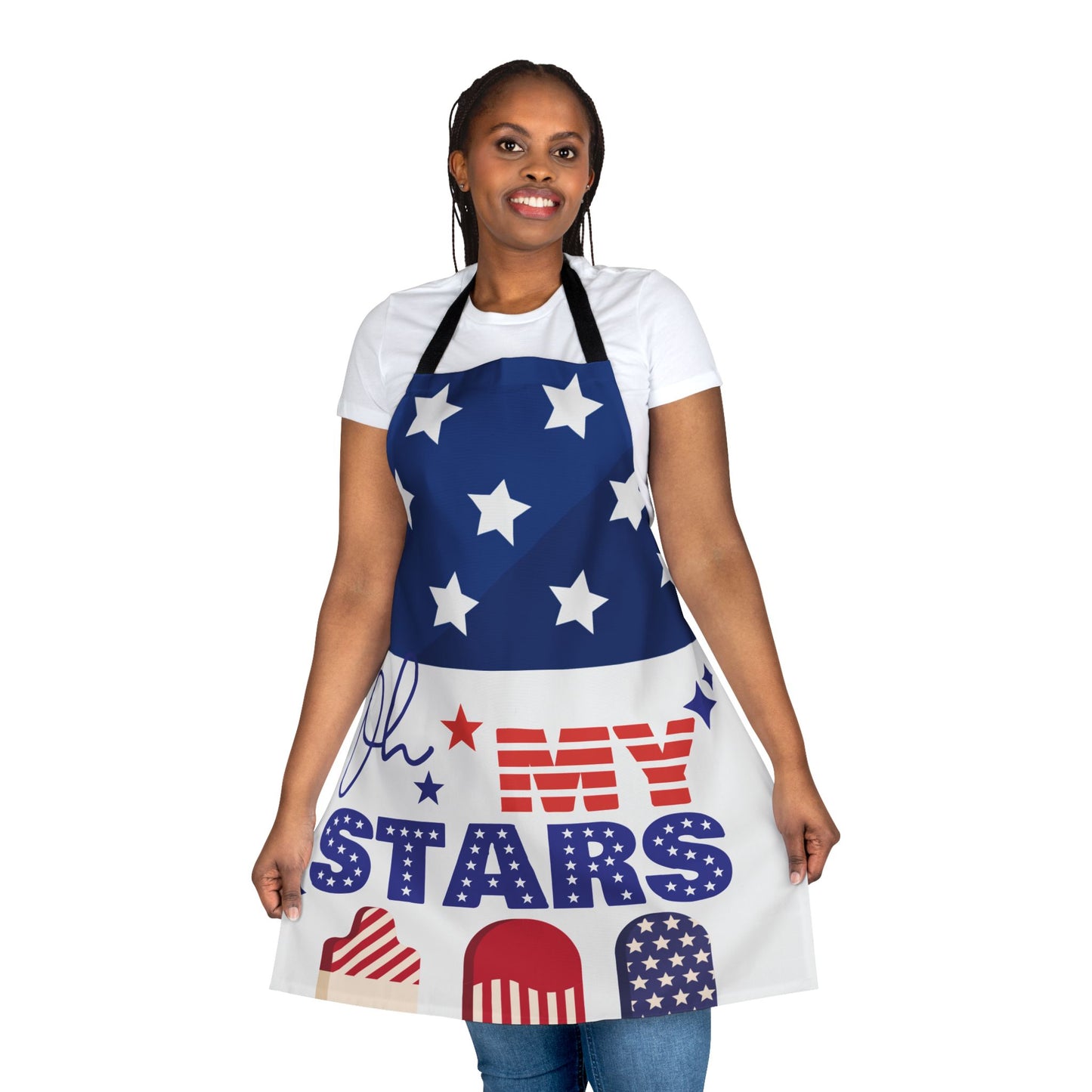 Stars & Stripes Apron - Patriotic Cooking Gear, Chef Gift, BBQ Accessory, Holiday Gatherings, USA Celebrations