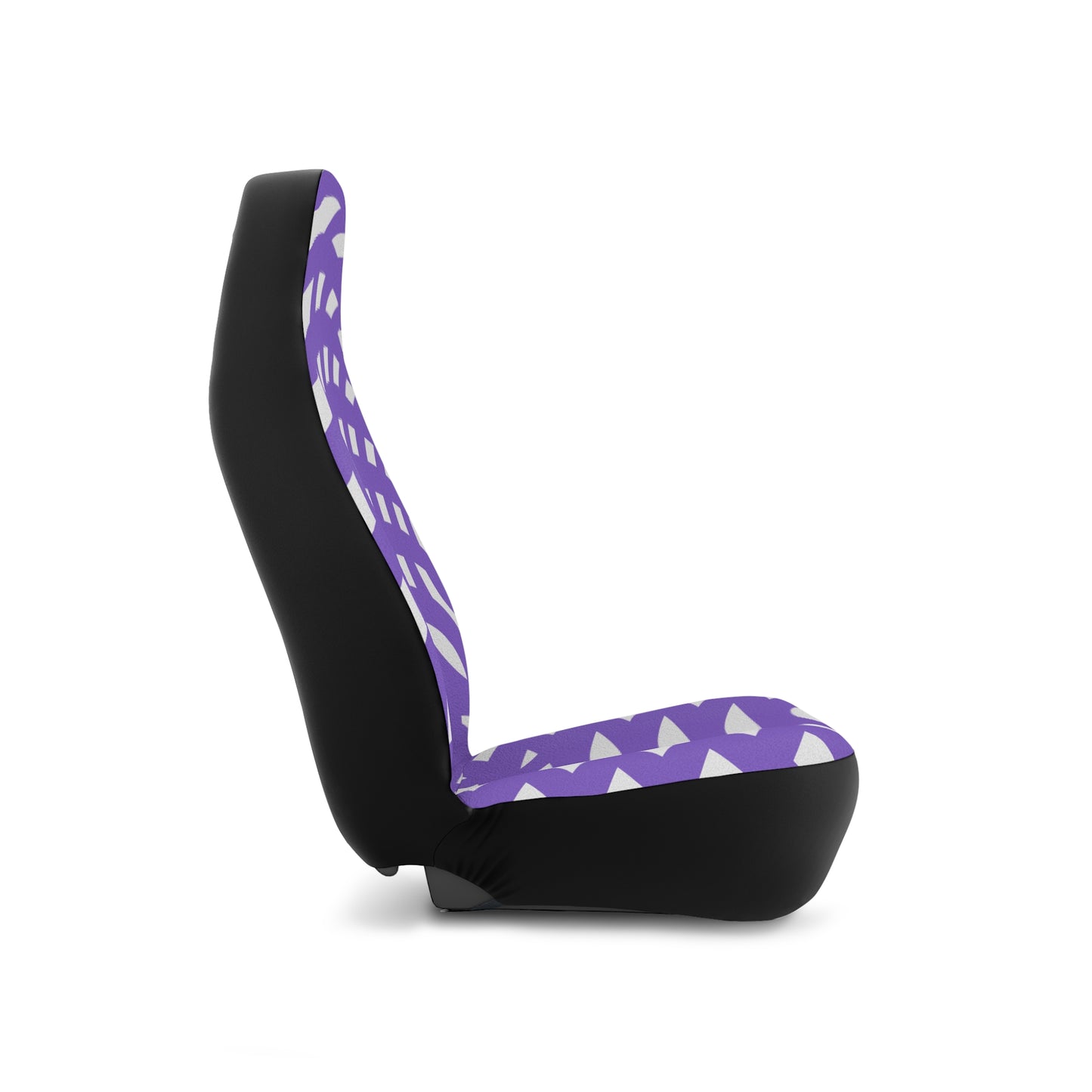 Purple Spiral Car Seat Covers - Funky Decor, Auto Accessories, Unique Gift,