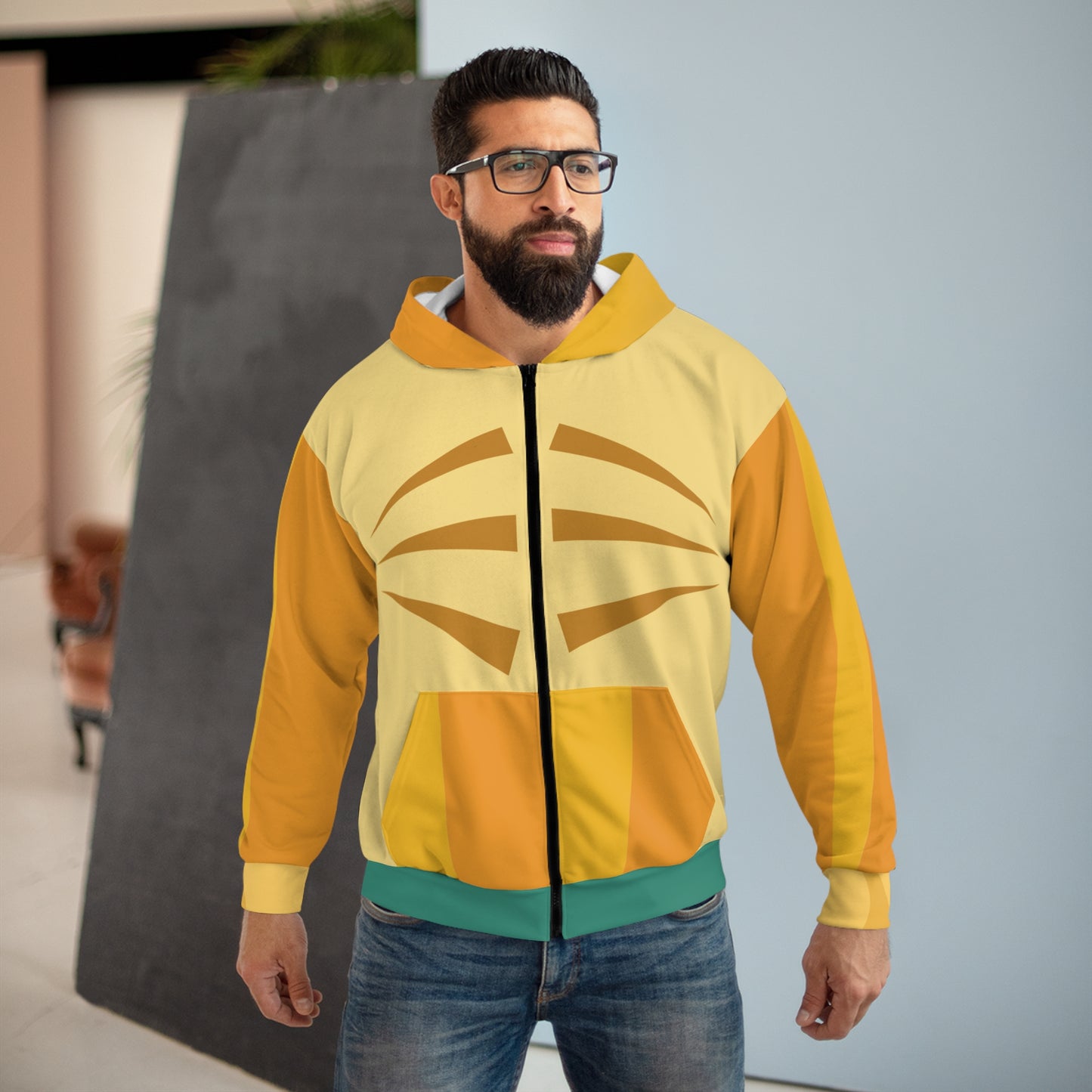 Vibrant Unisex Zip Hoodie for Casual Comfort, Fall Fashion, Gift for Friends,