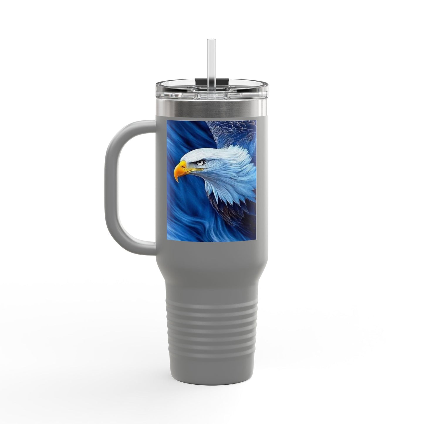 Majestic Eagle Insulated Travel Mug, 40oz | Travel Coffee Cup | Wildlife Lover Gift | Eco Friendly | Outdoor Adventure