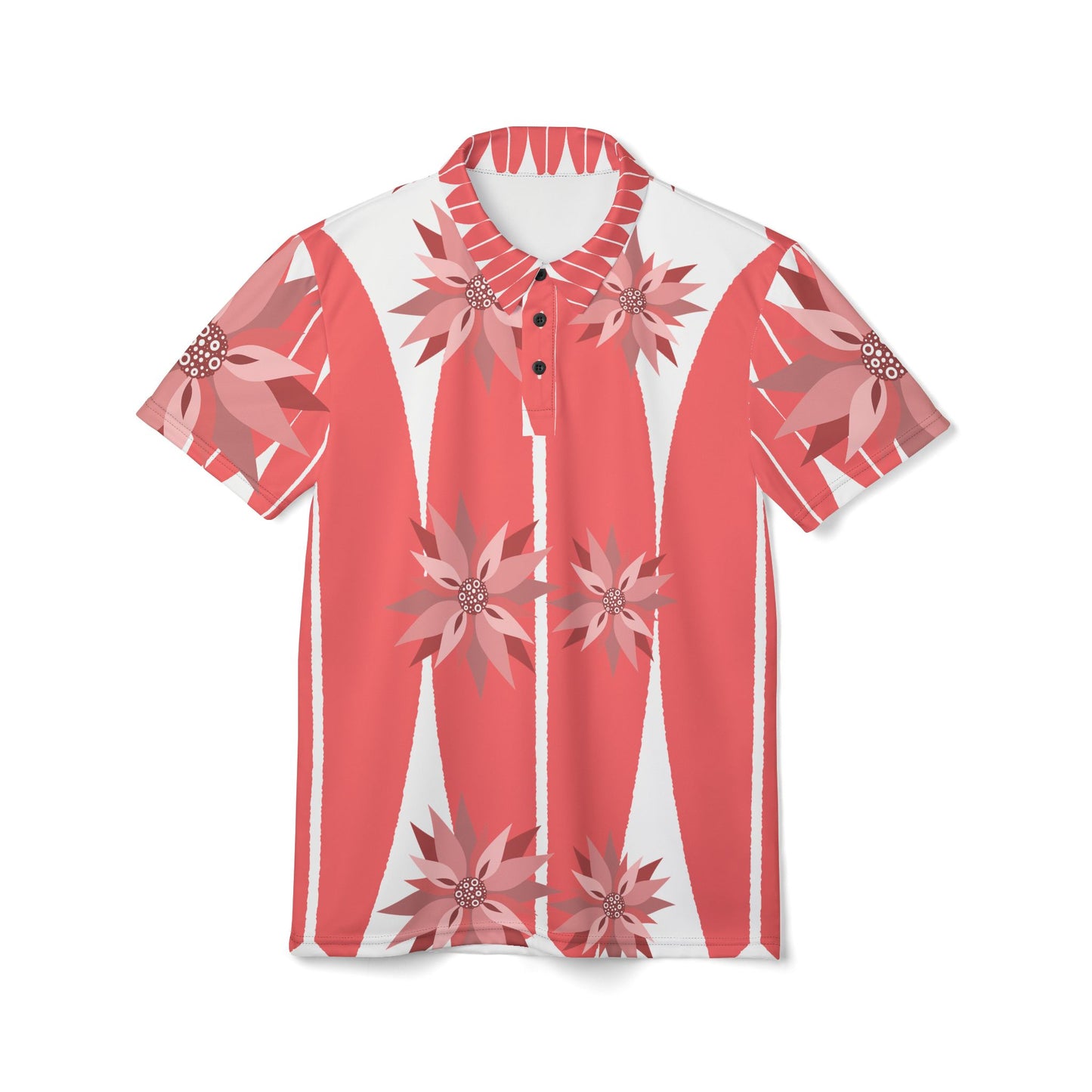 Floral Unisex Polo Shirt | Tropical Vibe, Casual Wear, Summer Fashion, Beach Day Essentials, Gift for Him/Her