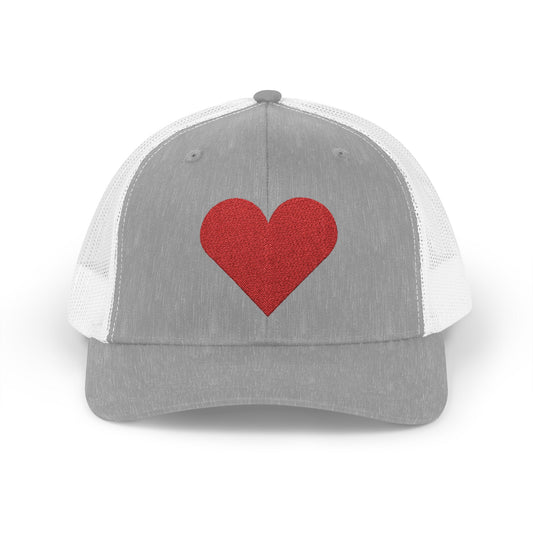Heartfelt Snapback Trucker Cap, Stylish Gift for Him/Her, Perfect for Valentine's Day, Casual Wear, Outdoor Fun, Love Theme