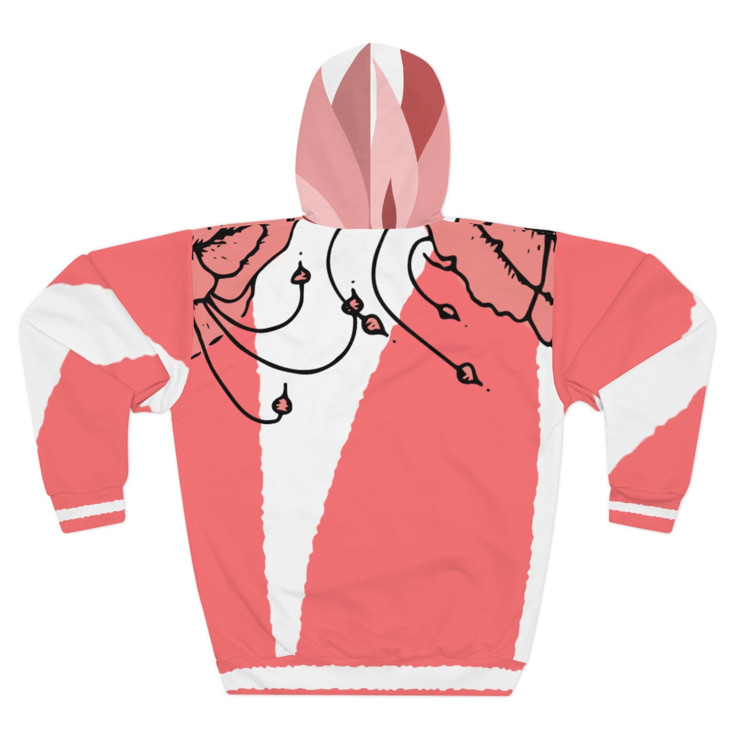 Artistic Coral Unisex Pullover Hoodie – Perfect for Everyday Comfort