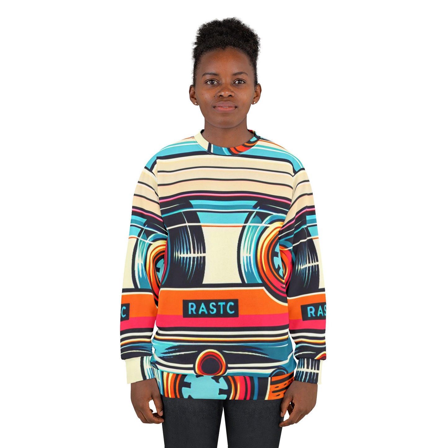 Retro Vibe Unisex Sweatshirt, Perfect for Music Lovers, Casual Wear, Vintage Style, Gift for Friends, Cozy and Fun