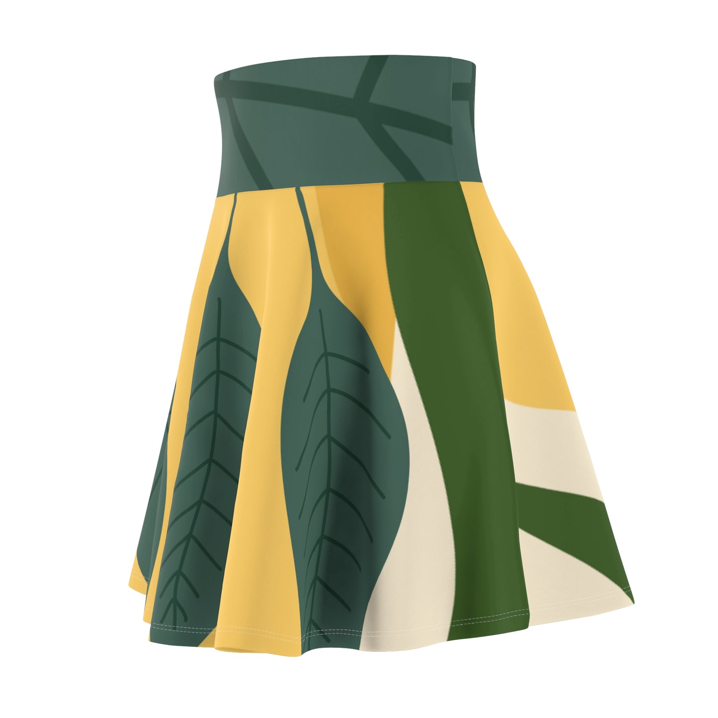 Chic Women's Skater Skirt - Vibrant Two-Tone Design for Spring & Summer Fashion