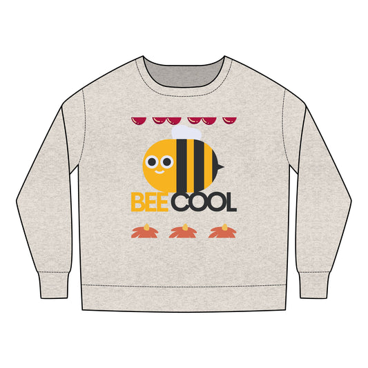 Cute Bee Cool Toddler Sweatshirt, Adorable Kids Apparel, Cozy Toddler Outfit, Fun Gift for Birthdays, Perfect for Playdates