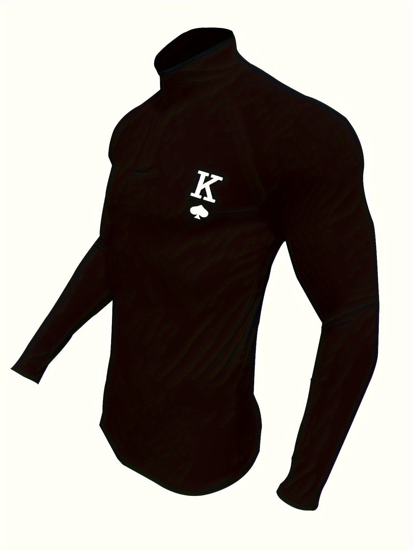 [Trending] Men's Athletic Long Sleeve Zip-Up Shirt - Stretchy, Breathable Polyester Blend for Running & Training