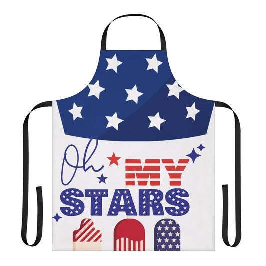 Stars & Stripes Apron - Patriotic Cooking Gear, Chef Gift, BBQ Accessory, Holiday Gatherings, USA Celebrations