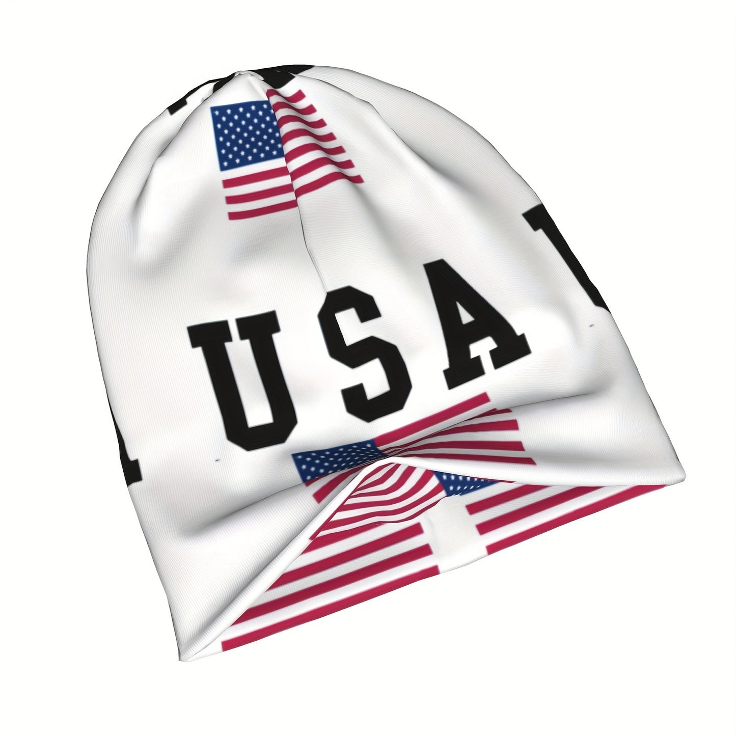 [Trending] USA-Themed Soft & Lightweight Beanie Hat - Perfect for Sports, Funky Style, Hand Washable
