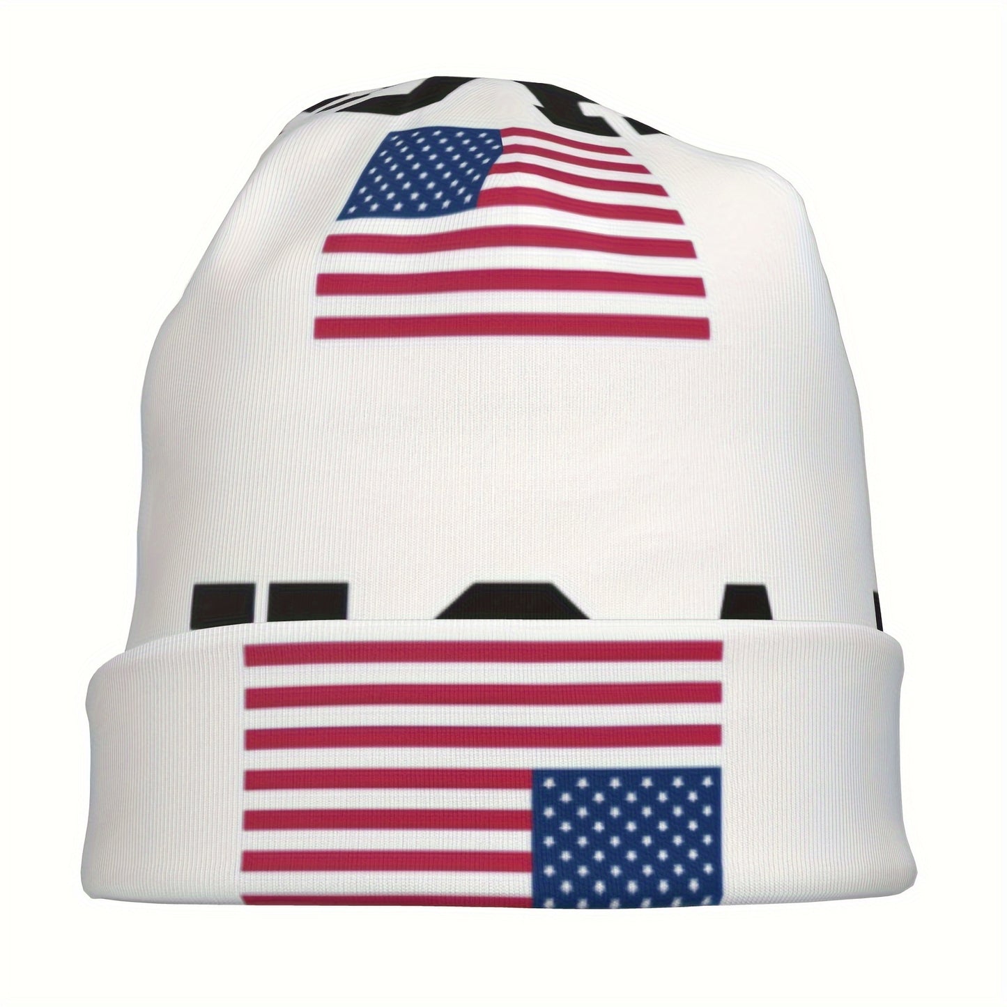 [Trending] USA-Themed Soft & Lightweight Beanie Hat - Perfect for Sports, Funky Style, Hand Washable