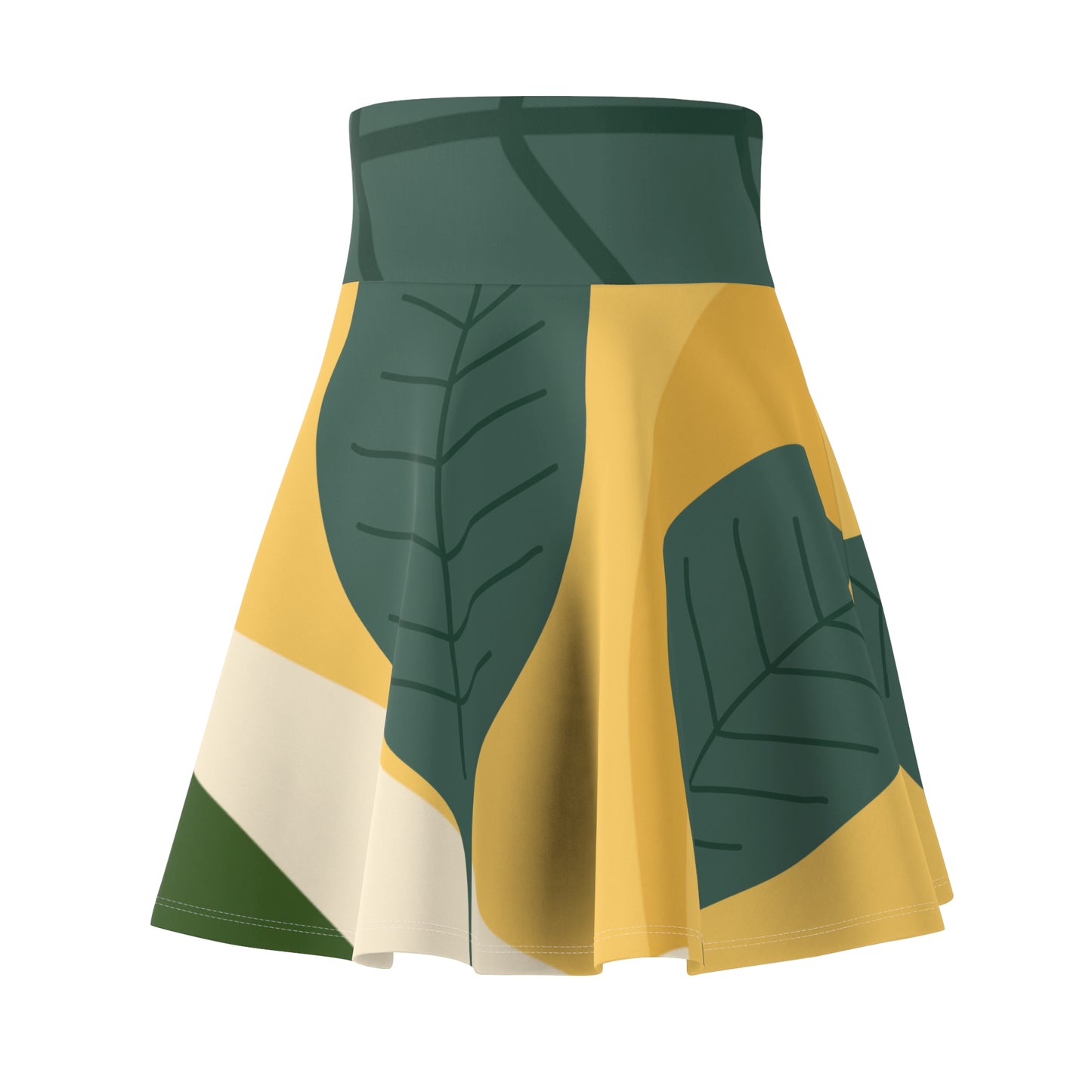 Chic Women's Skater Skirt - Vibrant Two-Tone Design for Spring & Summer Fashion