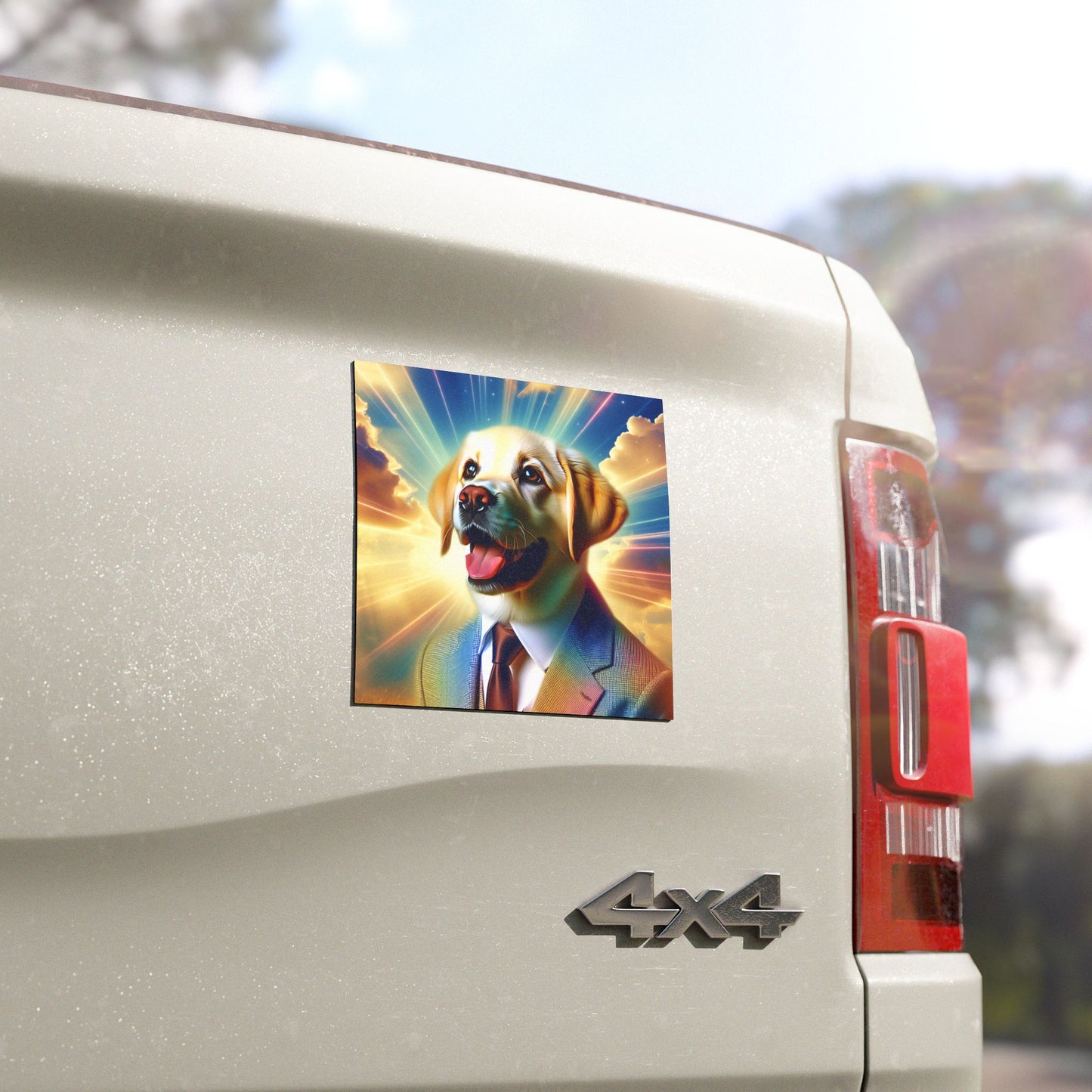 Funny Dog in Suit Car Magnet - Perfect for Pet Lovers and Celebrations
