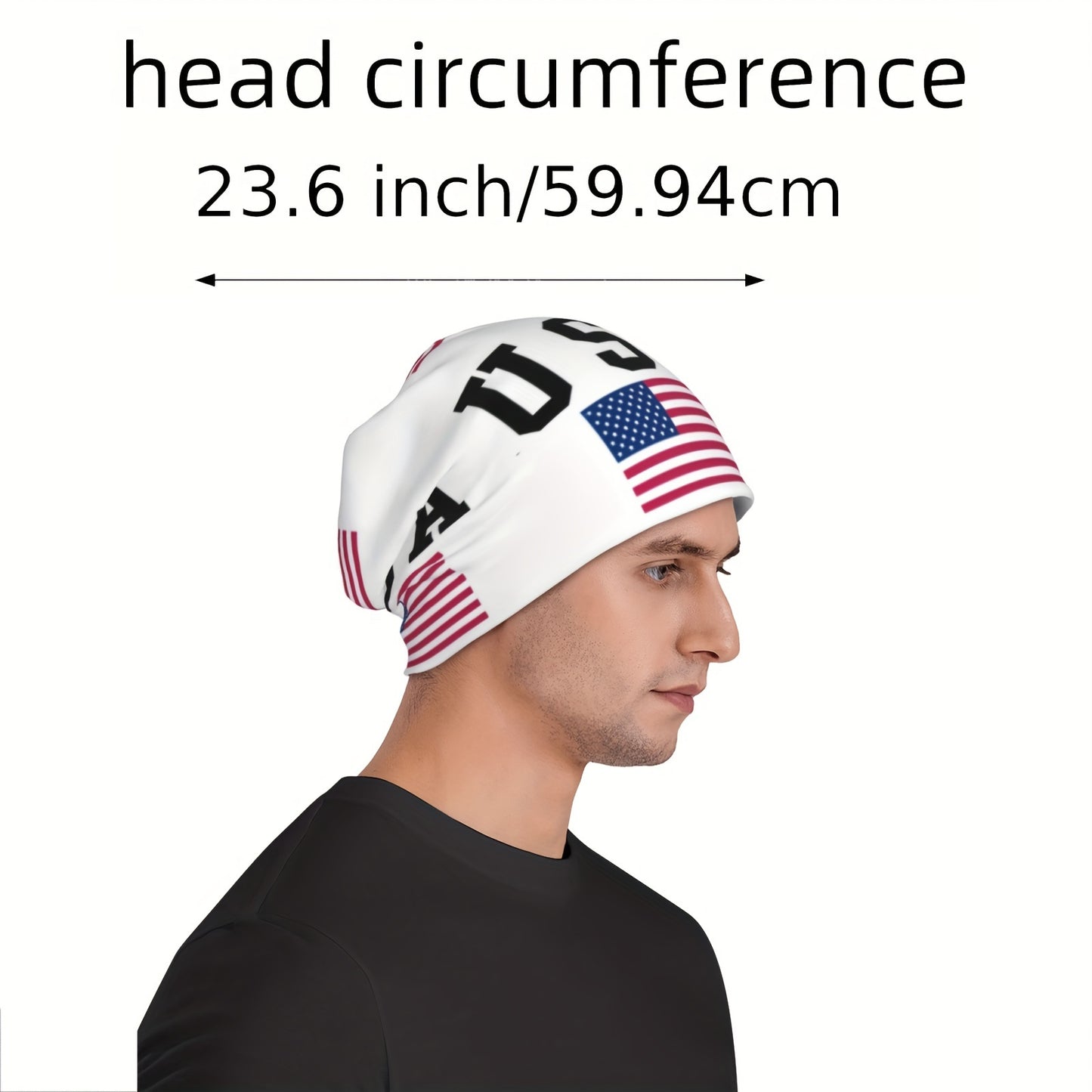 [Trending] USA-Themed Soft & Lightweight Beanie Hat - Perfect for Sports, Funky Style, Hand Washable