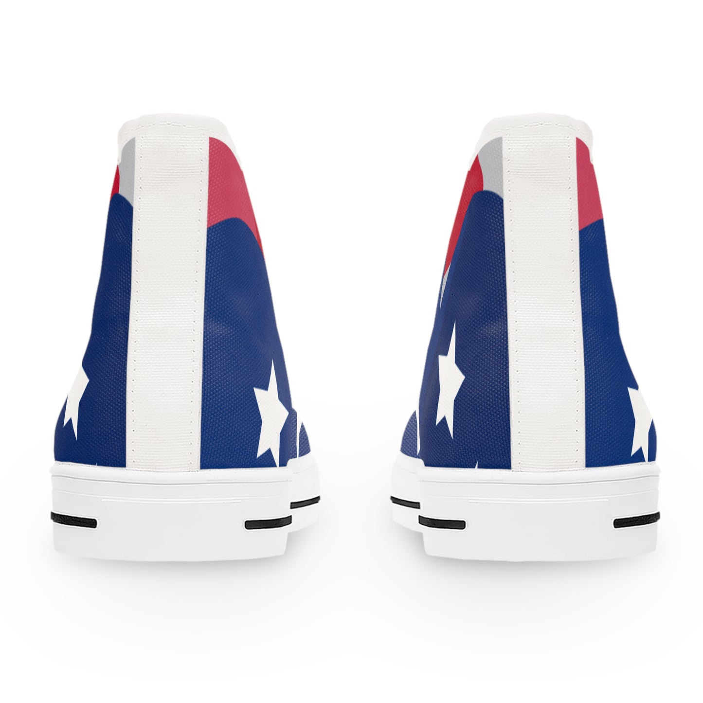 Patriotic High Top Sneakers for Women, Stylish Casual Footwear, Perfect for 4th of July, Festivals, and Everyday Wear, Unique Star-Patterned
