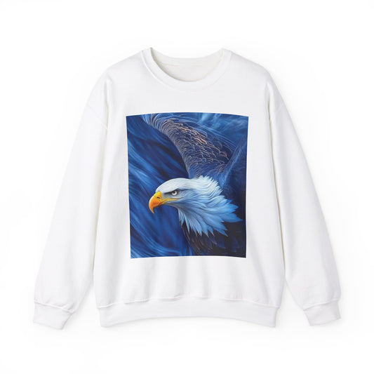 Eagle Spirit Crewneck Sweatshirt, Unisex Sweatshirt, Nature Lover Gift, Wildlife Apparel, Cozy Fashion for All, Great Outdoors