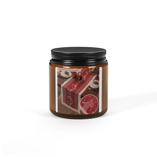 Scented Soy Candle (Multi-Size, Amber Jar)