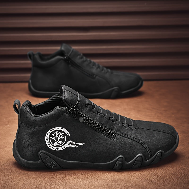 [Trending] Men's Casual Outdoor Hiking Shoes - Durable, Lightweight with Zip Closure for All Seasons