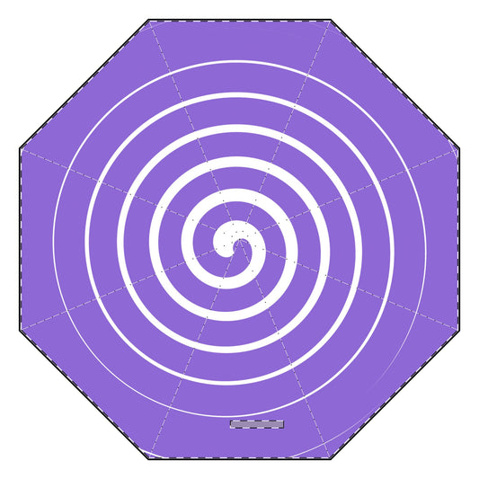 Spiral Patterned Semi-Automatic Umbrella - Stylish Rain Gear, Compact Travel Umbrella, Unique Gift for Her, Outdoor Essential, Festival