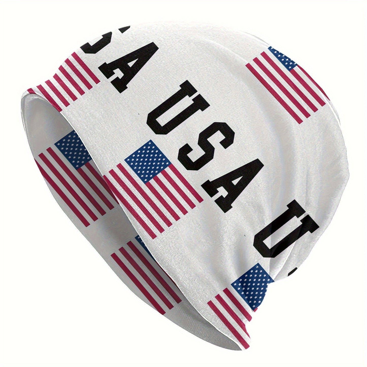 [Trending] USA-Themed Soft & Lightweight Beanie Hat - Perfect for Sports, Funky Style, Hand Washable