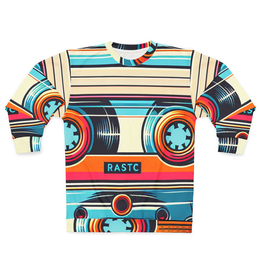 Retro Vibe Unisex Sweatshirt, Perfect for Music Lovers, Casual Wear, Vintage Style, Gift for Friends, Cozy and Fun