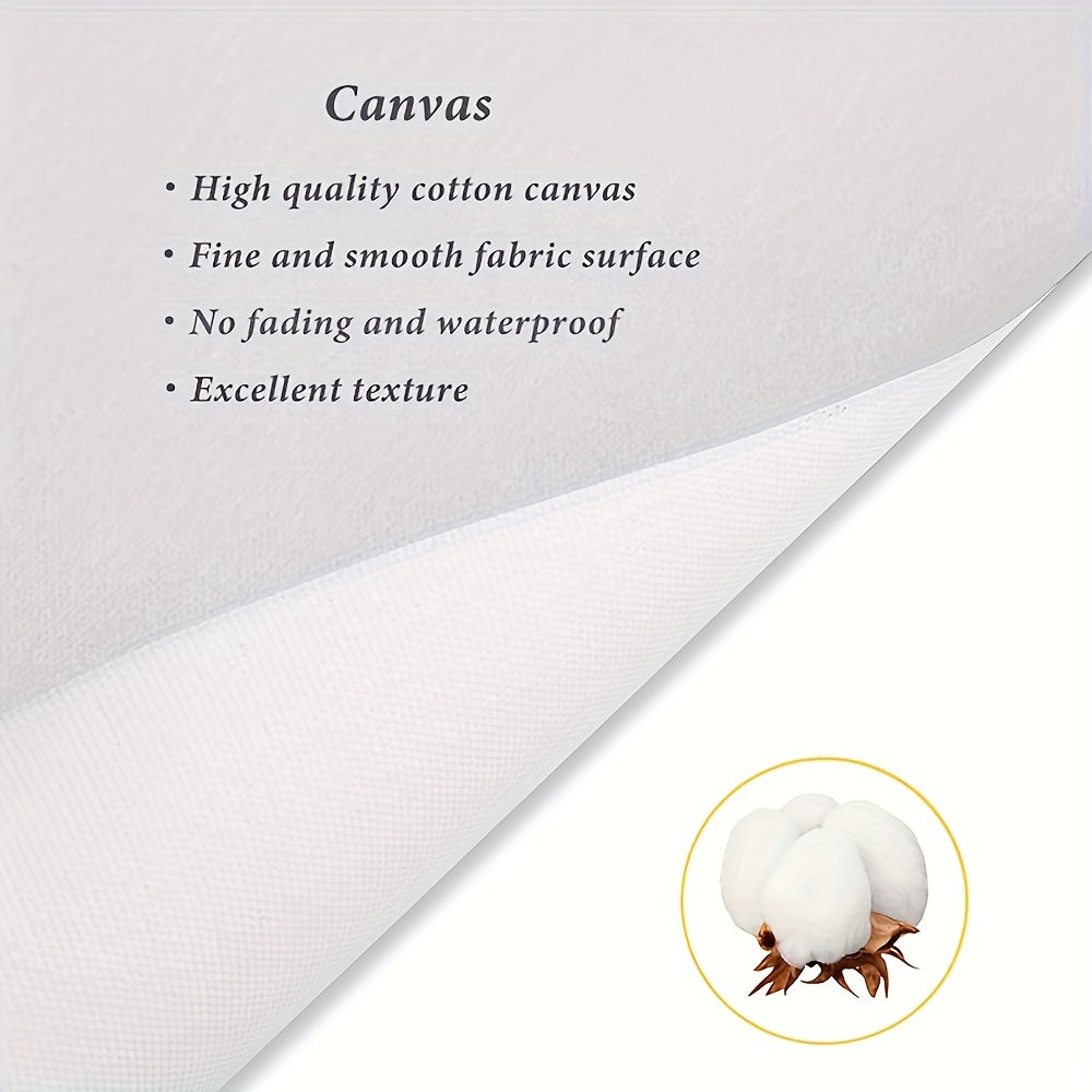 [Trending] Modern Abstract Floral Canvas Art Poster - Yellow Flower Wall Decor, Unframed 19.7x39.3" - Perfect for Bedroom, Living Room, or Hallway