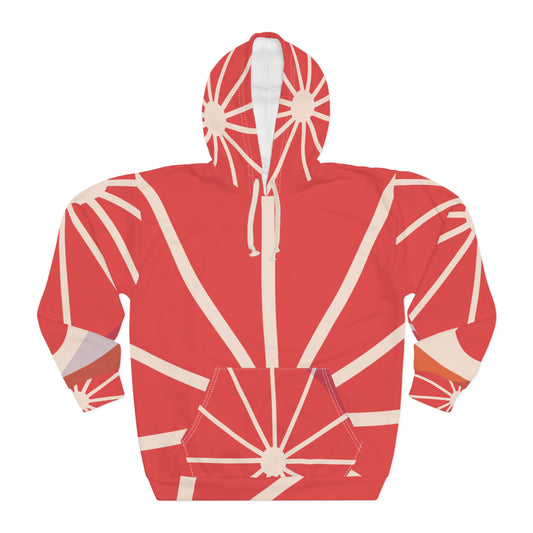 Radiant Sunburst Unisex Pullover Hoodie, Cozy Casual Wear, Gift for Friends,