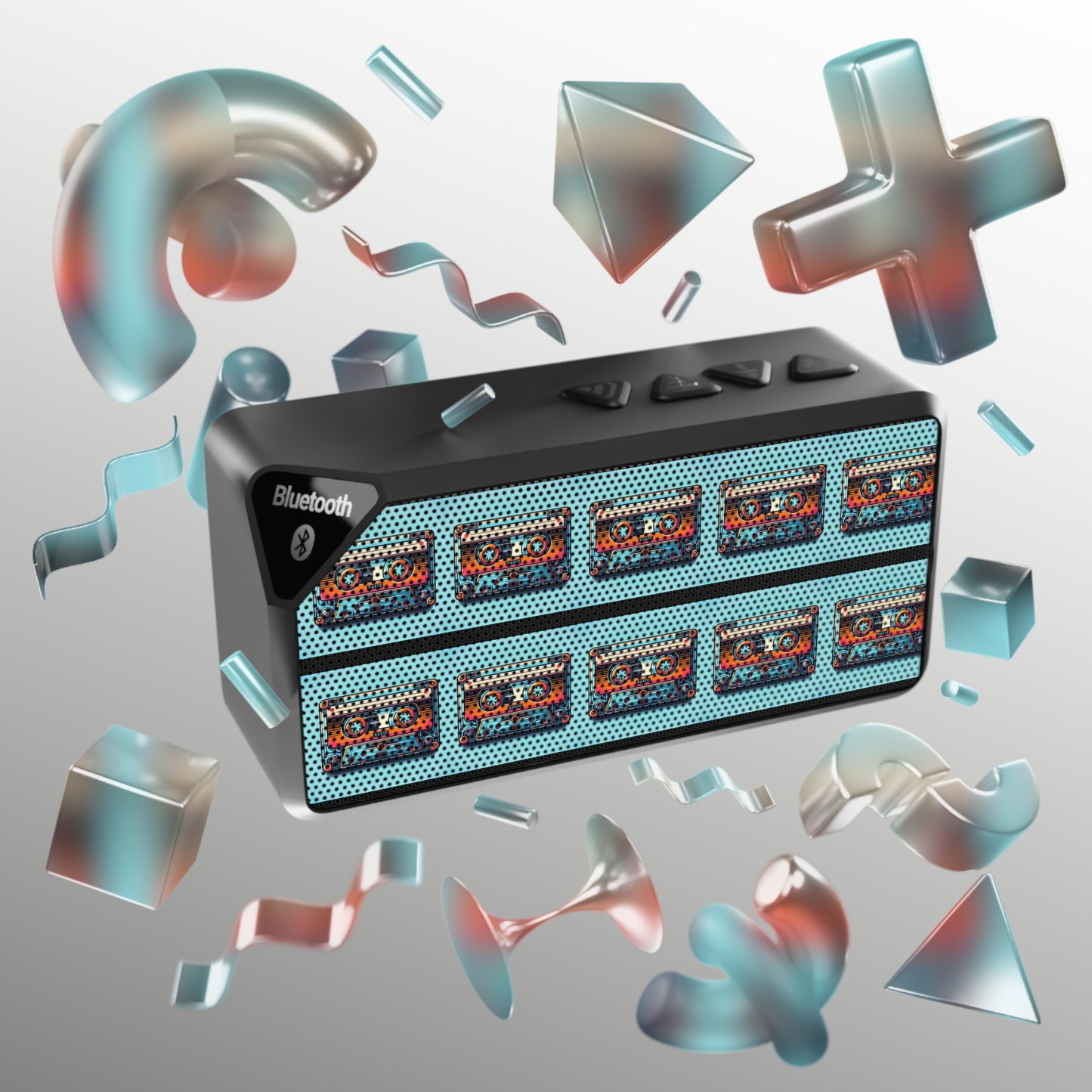 Retro Cassette Jabba Bluetooth Speaker - Perfect for Music Lovers, Great for Parties & Gatherings