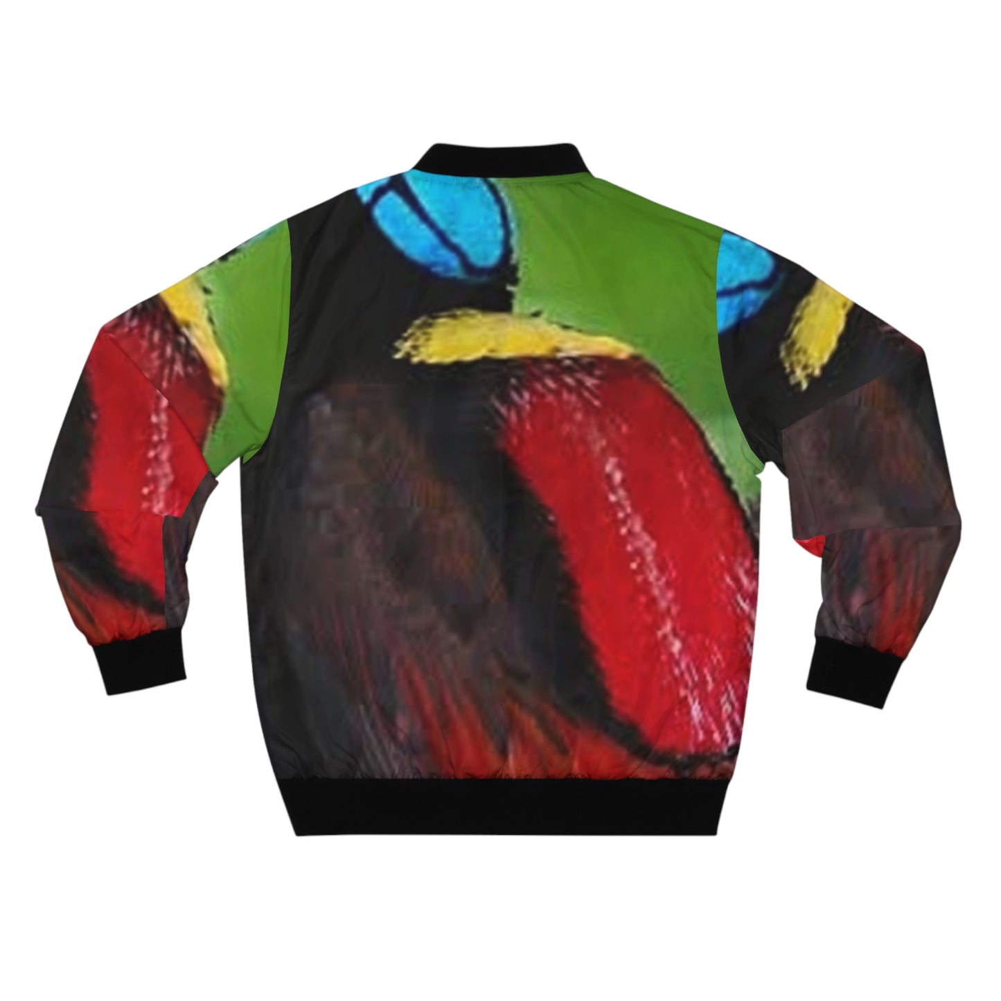Vibrant Tropical Bird Men's Bomber Jacket - Stylish & Colorful Outerwear