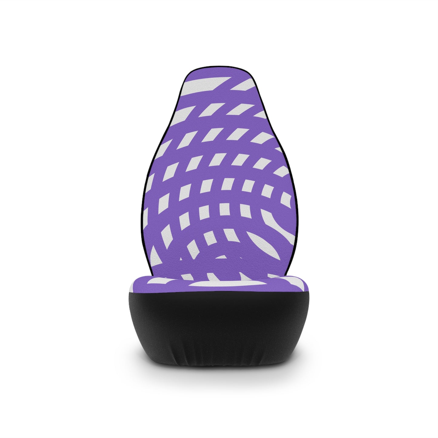 Purple Spiral Car Seat Covers - Funky Decor, Auto Accessories, Unique Gift,