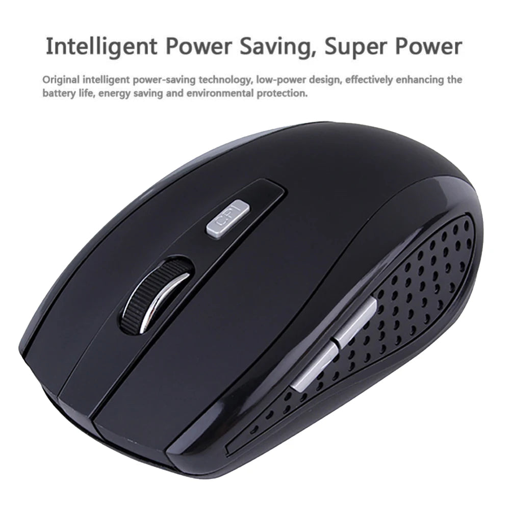 Wireless Mouse Optical Gaming Mouse Portable 2.4GHz Mouse with USB Nano Dongle Office Gamer Computer Desktop Mice for PC Laptop