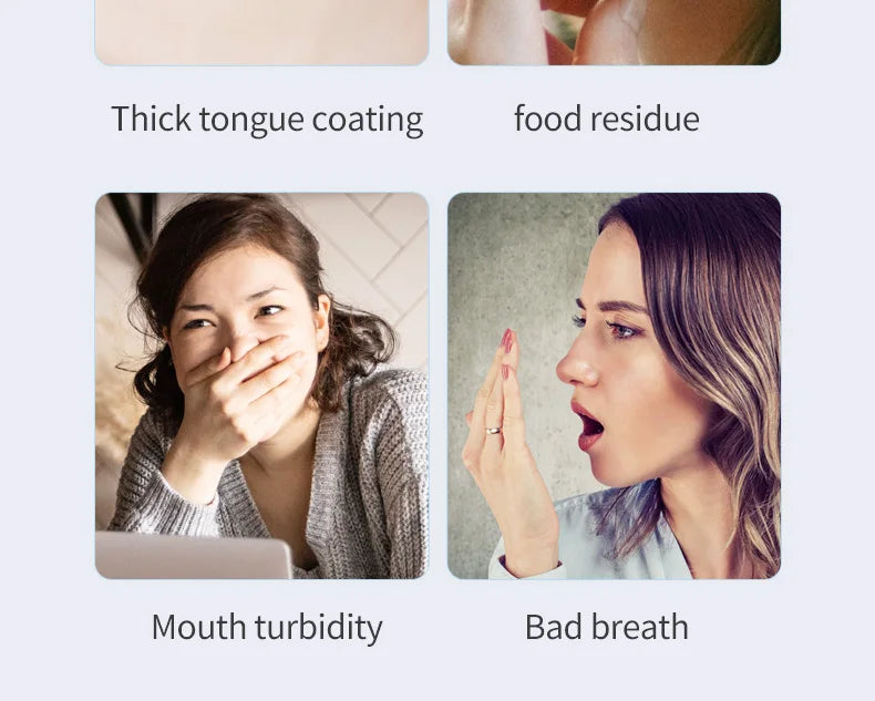 Y-Kelin Tongue Scraper Oral  Cleaner Brush Fresh Breath Cleaning Coated  Toothbrush  Hygiene Care Tools