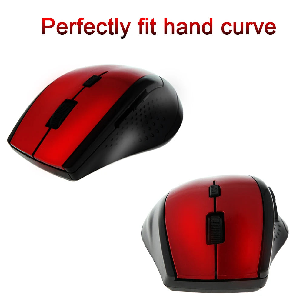 2.4Ghz Wireless Mouse Gamer for Computer PC Gaming Mouse With USB Receiver Laptop Accessories for Windows Win 7/2000/XP/Vista