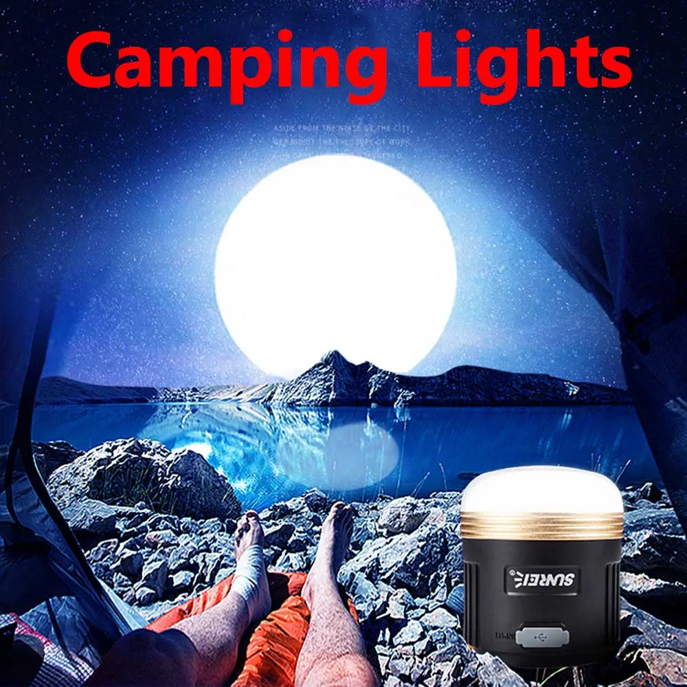 SUNREE CC3  CC5  Camping Lantern 840 Lumens  LED Camping Light USB Rechargeable 9900mAH Battery outdoor lighting For Power Bank