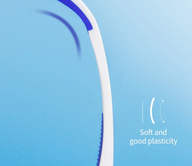 Y-Kelin Tongue Scraper Oral  Cleaner Brush Fresh Breath Cleaning Coated  Toothbrush  Hygiene Care Tools