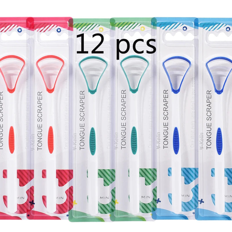 Y-Kelin Tongue Scraper Oral  Cleaner Brush Fresh Breath Cleaning Coated  Toothbrush  Hygiene Care Tools