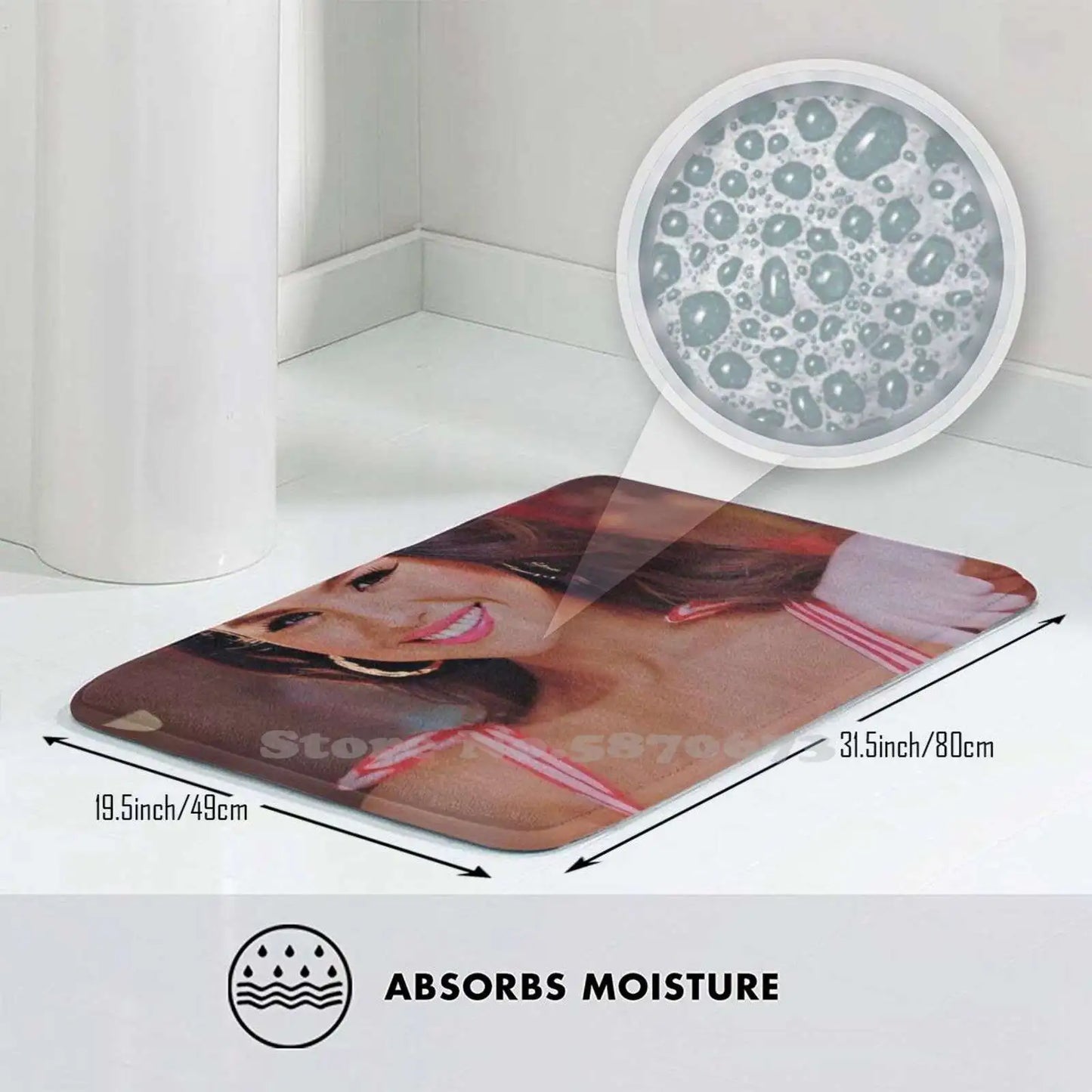 New Release - Icecream Soft Cushion Home Carpet Door Mat Car Rug Ice Cream Ice Cream Plack Pink Kpop Music Ice Cream