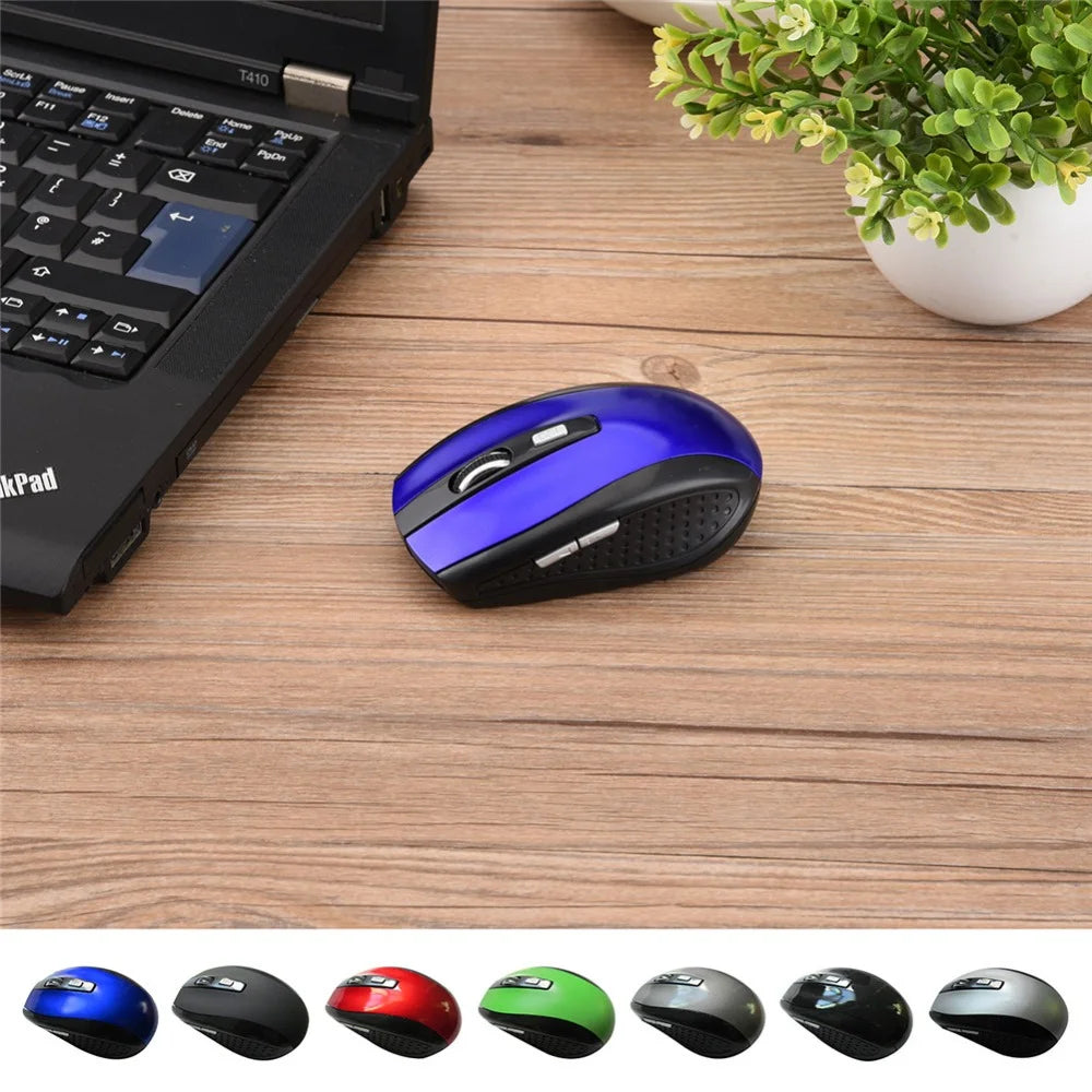 Wireless Mouse Optical Gaming Mouse Portable 2.4GHz Mouse with USB Nano Dongle Office Gamer Computer Desktop Mice for PC Laptop