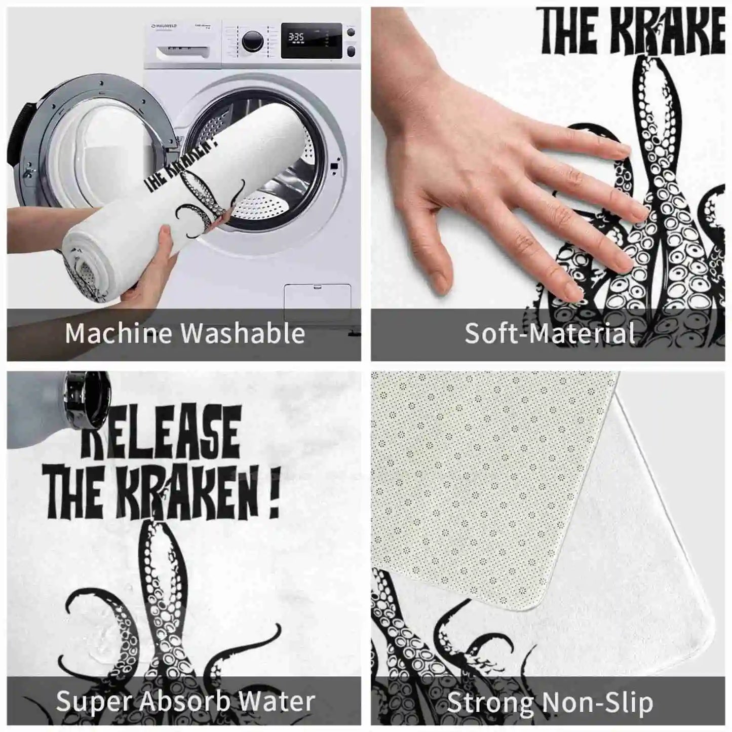 Release The Kraken Soft Cushion Home Carpet Door Mat Car Rug Films The Kraken Clash Of The Titans