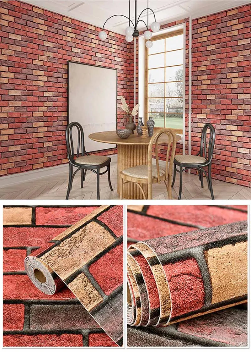 New Design Self-Adhesive Wall Sticker Panel Moisture-Proof 3D Wall Sticker Bedroom Living Room TV background Wall Home Decora
