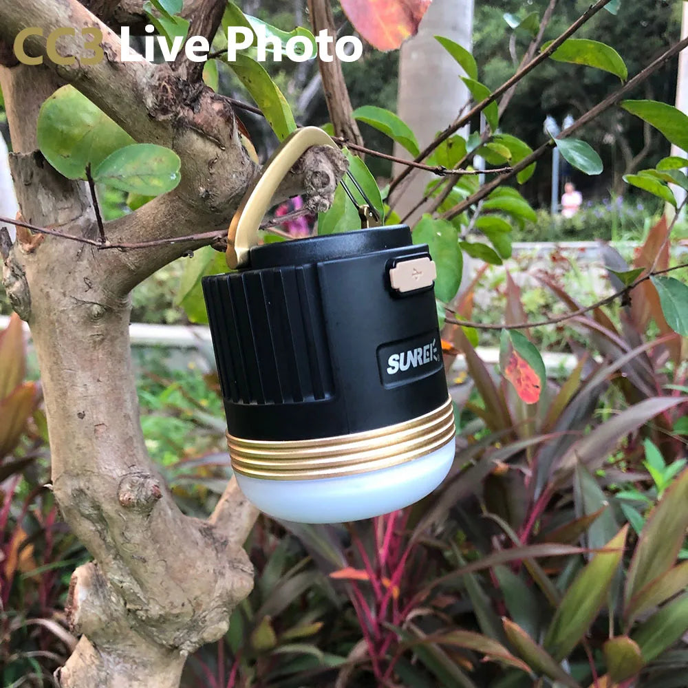SUNREE CC3  CC5  Camping Lantern 840 Lumens  LED Camping Light USB Rechargeable 9900mAH Battery outdoor lighting For Power Bank