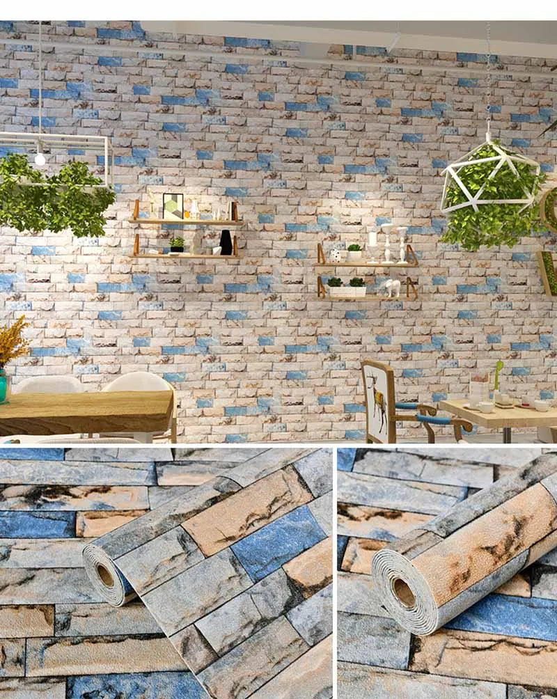 New Design Self-Adhesive Wall Sticker Panel Moisture-Proof 3D Wall Sticker Bedroom Living Room TV background Wall Home Decora