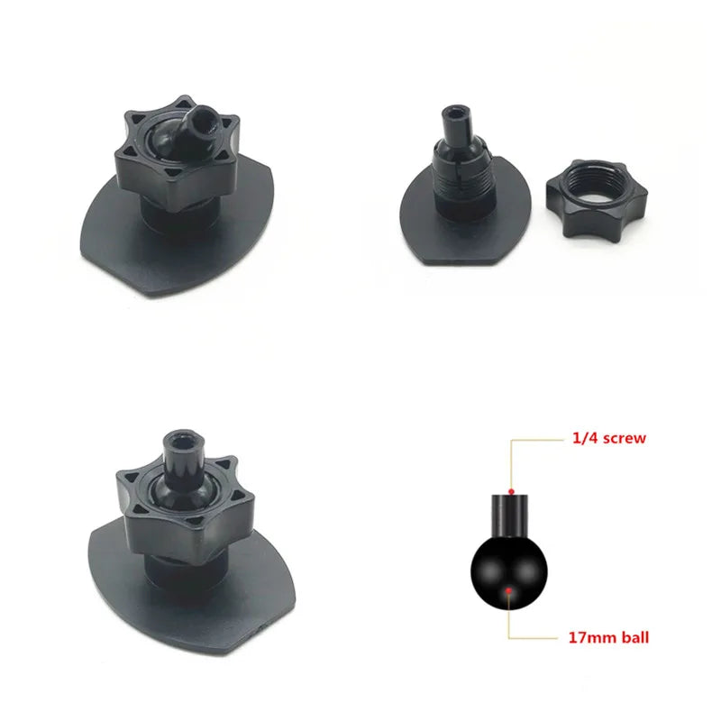 13mm 15mm 17mm Ball Head For Magnetic Car Phone Holder GPS Gravity Support Stand Mount Hook 360 Rotation Bracket Base
