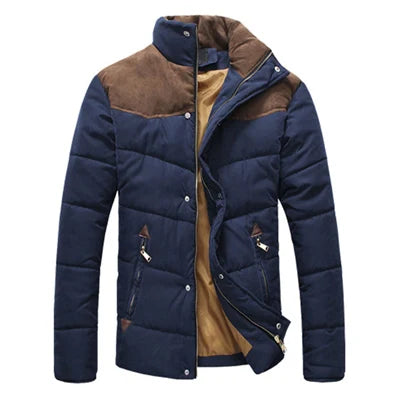 DIMUSI Winter Diamond Warm Jacket Men Casual Cotton Stand Collar Parkas Male Outwear Windbreaker Coats Clothing 4XL