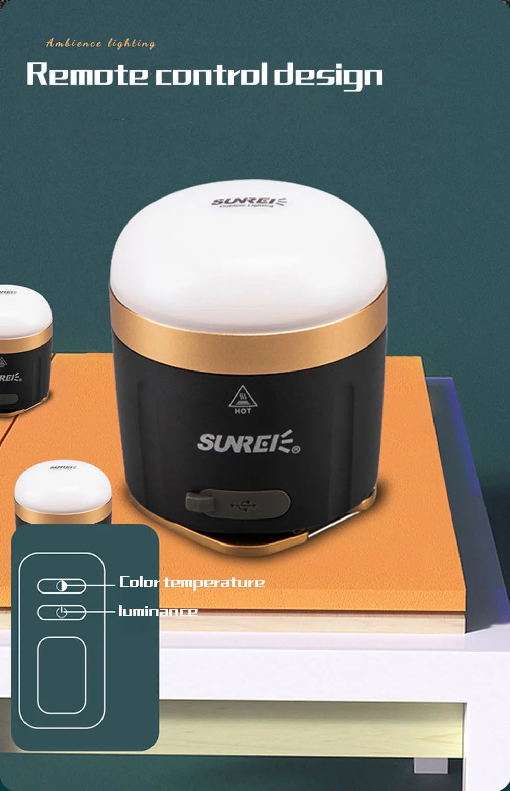 SUNREE CC3  CC5  Camping Lantern 840 Lumens  LED Camping Light USB Rechargeable 9900mAH Battery outdoor lighting For Power Bank