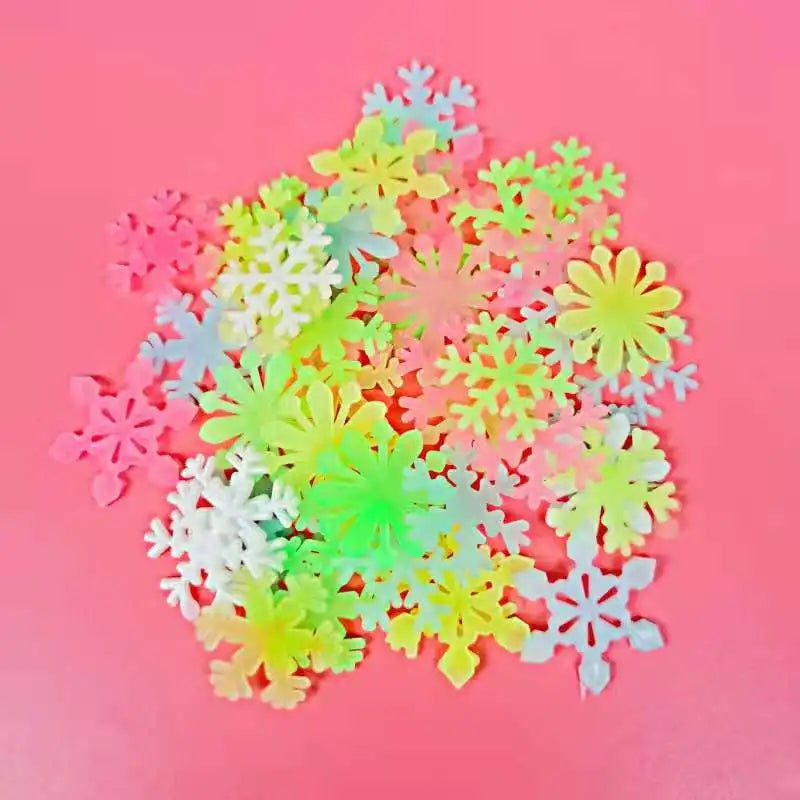 3D Hollow Star Energy Storage Fluorescent Glow In The dark Luminous On Wall Stickers For Kids Room living Room Decal